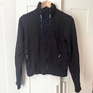 Bench double zip cowl neck hoodie